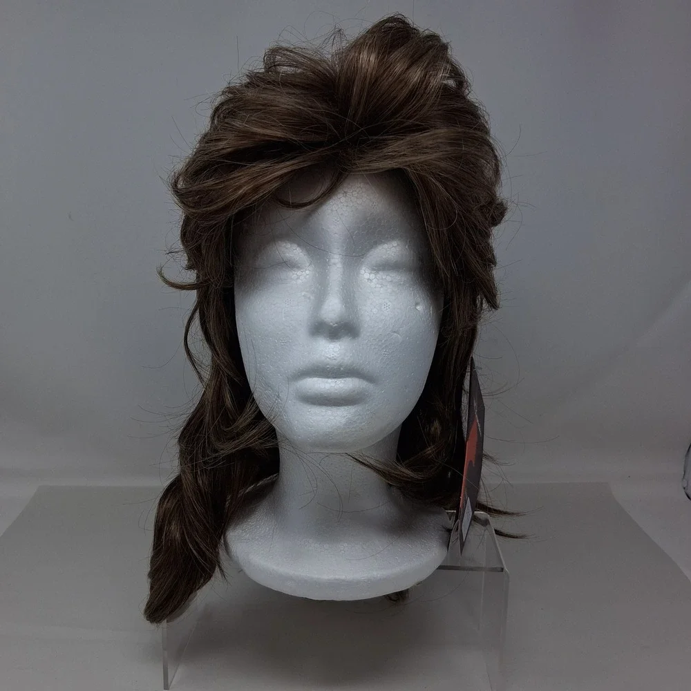 Kaneles S327 Mullet Wig Light Brown Blonde Mix Heat Resistant Synthetic Fiber